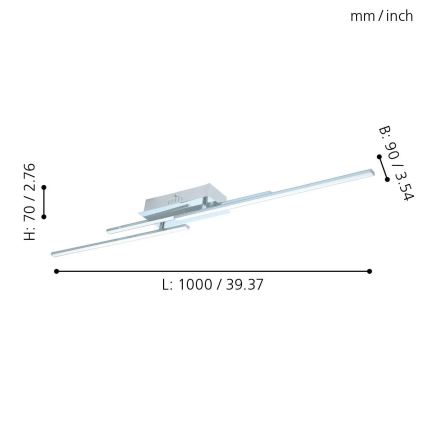 Eglo - LED Stropné svietidlo 3xLED/6W/230V