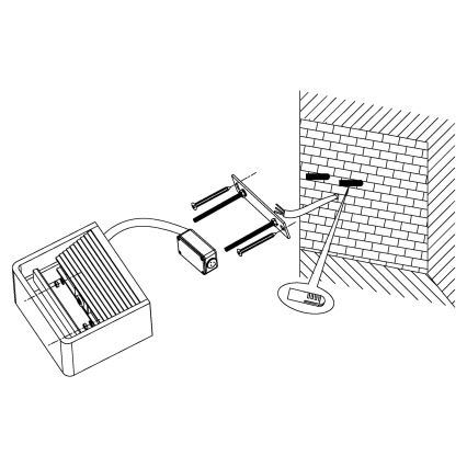 Eglo 96497 - LED Vonkajšie nástenné svietidlo DONINNI LED/6W/230V IP44