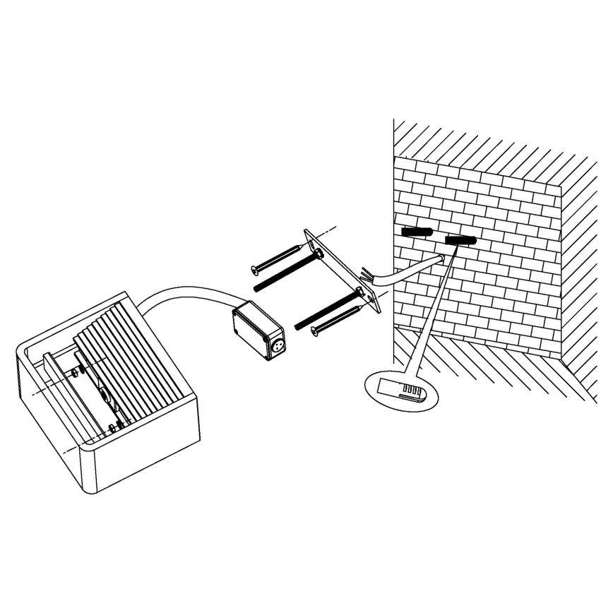Eglo 96497 - LED Vonkajšie nástenné svietidlo DONINNI LED/6W/230V IP44