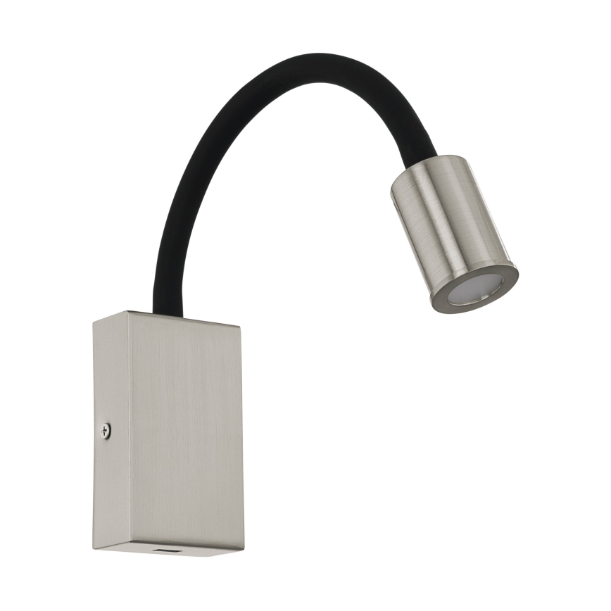 Eglo - LED Nástenné bodové svietidlo s USB nabíjačkou 1xLED/3,5W/230V matný chróm