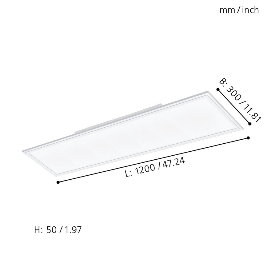Eglo - LED RGBW Stmievateľné svietidlo SALOBRENA-C LED/31W + diaľkové ovládanie