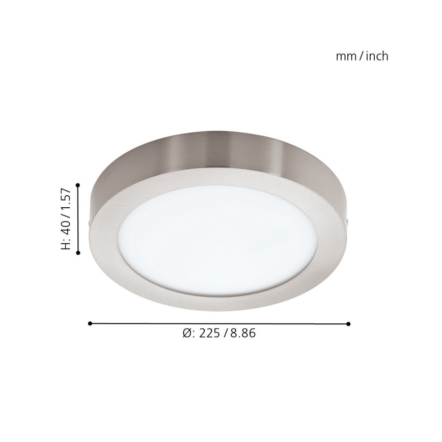 Eglo - LED RGBW Stmievateľné stropné svietidlo FUEVA-C LED/15,6W/230V Bluetooth
