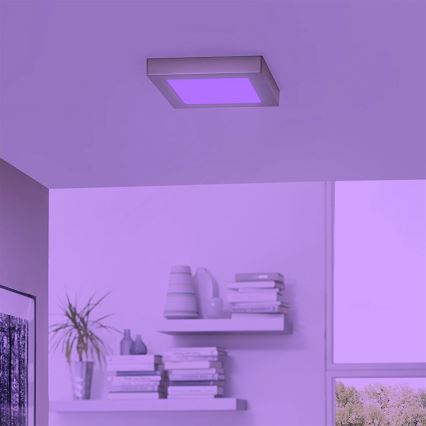 Eglo - LED RGBW Stmievateľné stropné svietidlo FUEVA-C LED/15,6W/230V Bluetooth