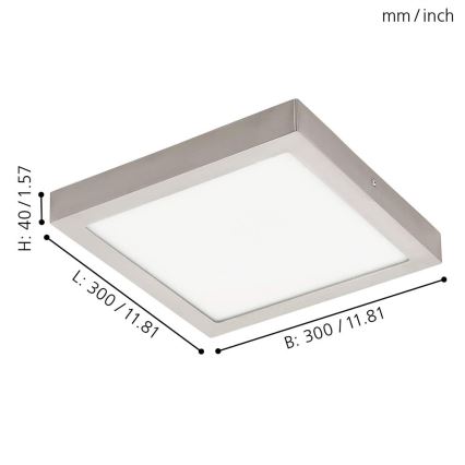 Eglo - LED RGBW Stmievateľné stropné svietidlo FUEVA-C LED/21W/230V