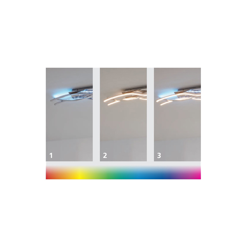 Eglo 96688 - LED Stmievateľné stropné svietidlo RGB LASANA 3 1xLED/20W/230V