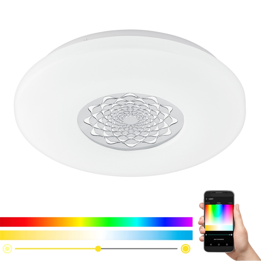 Eglo - LED RGBW Stmievateľné nástenné stropné svietidlo CAPASSO-C LED/17W/230V