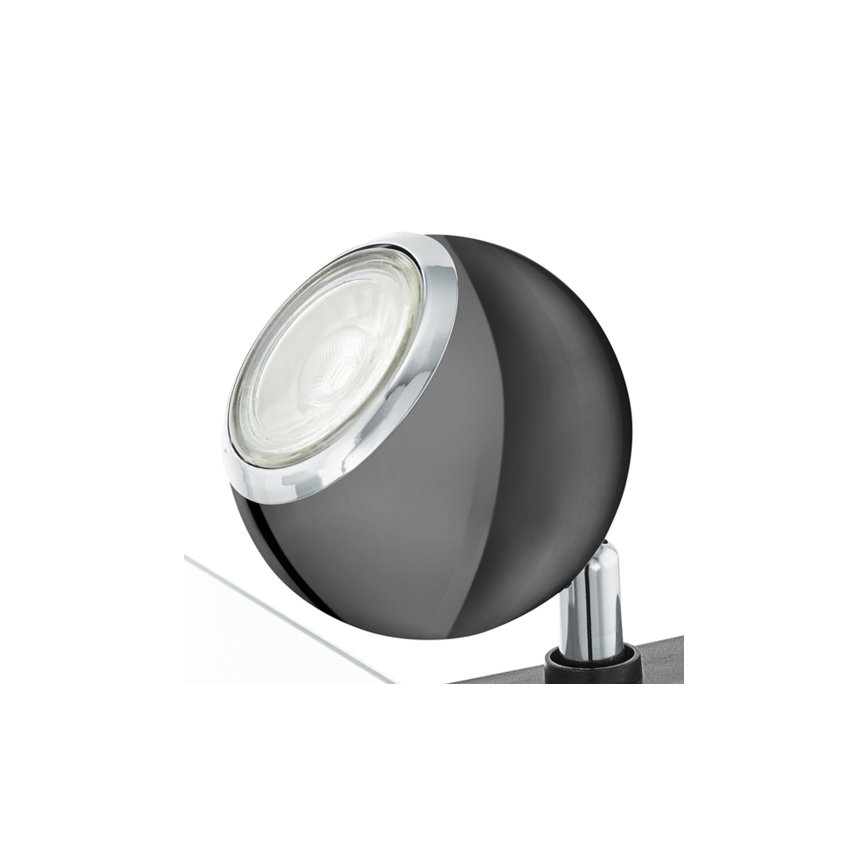 Eglo 96838 - LED Bodové svietidlo s klipom BIMEDA 1xGU10/3,3W/230V čierna