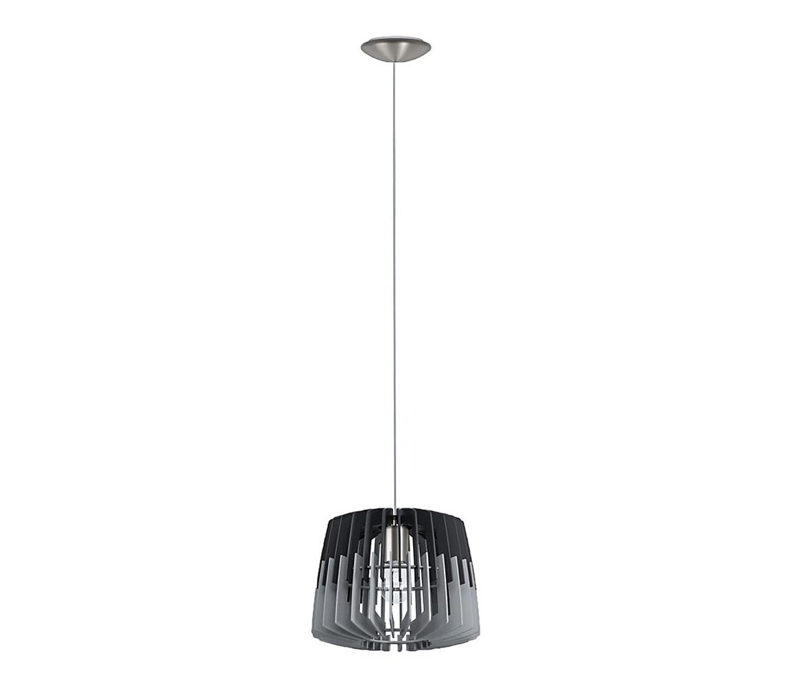 Eglo 96955 - Závesné svietidlo ARTANA na lankách 1xE27/60W/230V sivá/čierna 300 mm 96955