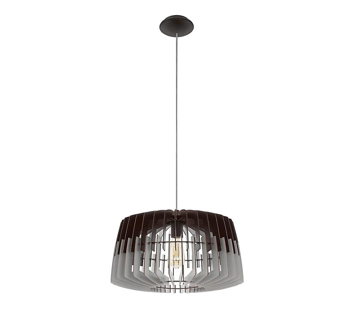 Eglo 96956 - Závesné svietidlo na lanku ARTANA 1xE27/60W/230V sivá/čierna 480 mm 96956