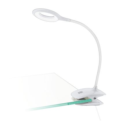 Eglo - LED Stmievateľná lampa s klipom 1xLED/3W/5V 500 mAh biela