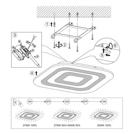 Eglo 97086 - LED Stropné svietidlo REDUCTA 1 1xLED/30W/230V stmievateľné