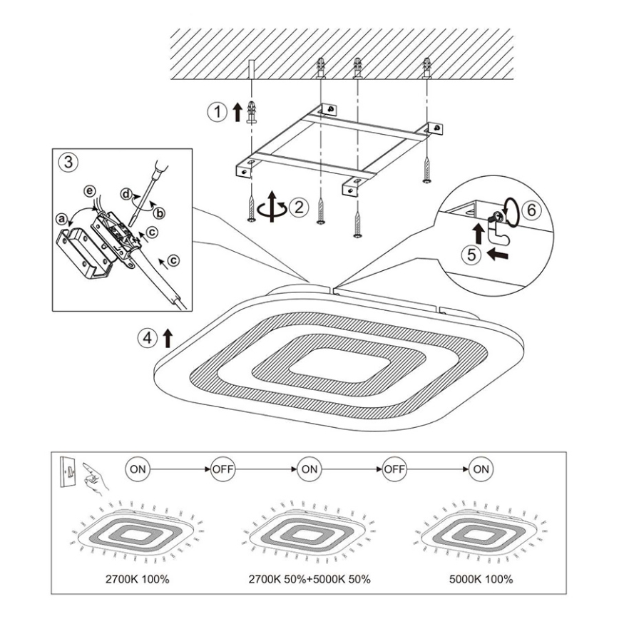 Eglo 97086 - LED Stropné svietidlo REDUCTA 1 1xLED/30W/230V stmievateľné