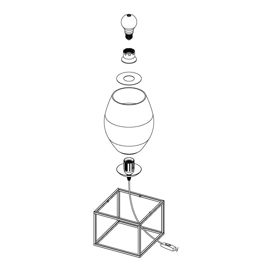 Eglo - Stolná lampa 1xE27/40W/230V