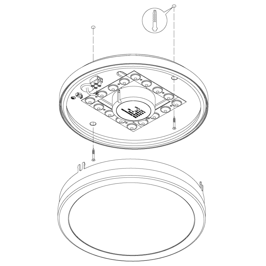 Eglo - LED Stmievateľné kúpeľňové stropné svietidlo LOCANA-C LED/14W/230V Bluetooth IP44 antracit