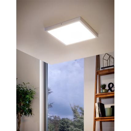 Eglo - LED Stropné svietidlo 1xLED/25W/230V biela hranatý 2500 lm