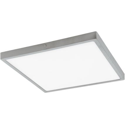 Eglo - LED Stropné svietidlo 1xLED/25W/230V strieborná hranatý