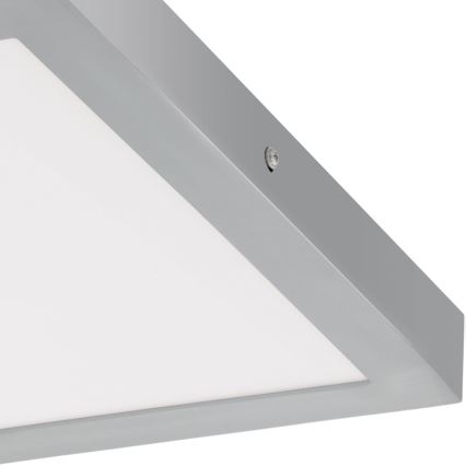 Eglo - LED Stropné svietidlo 1xLED/25W/230V strieborná hranatý