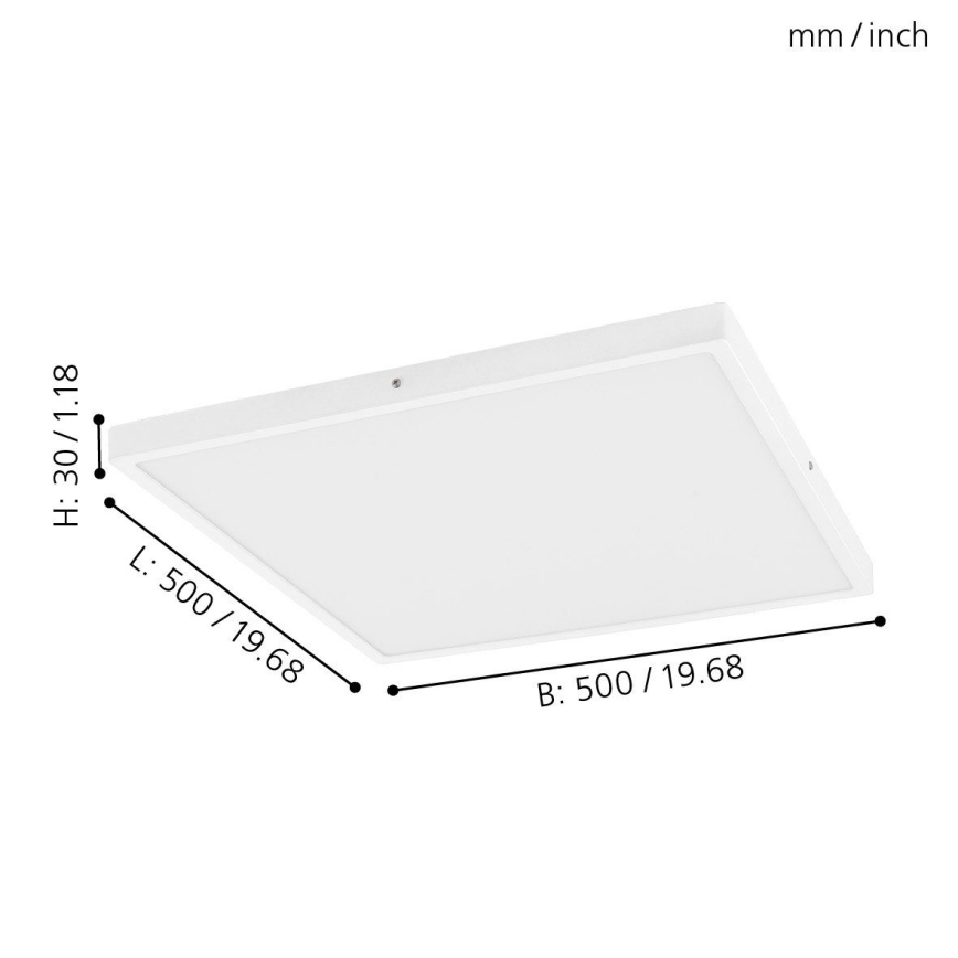 Eglo - LED Stmievateľné stropné svietidlo 1xLED/25W/230V