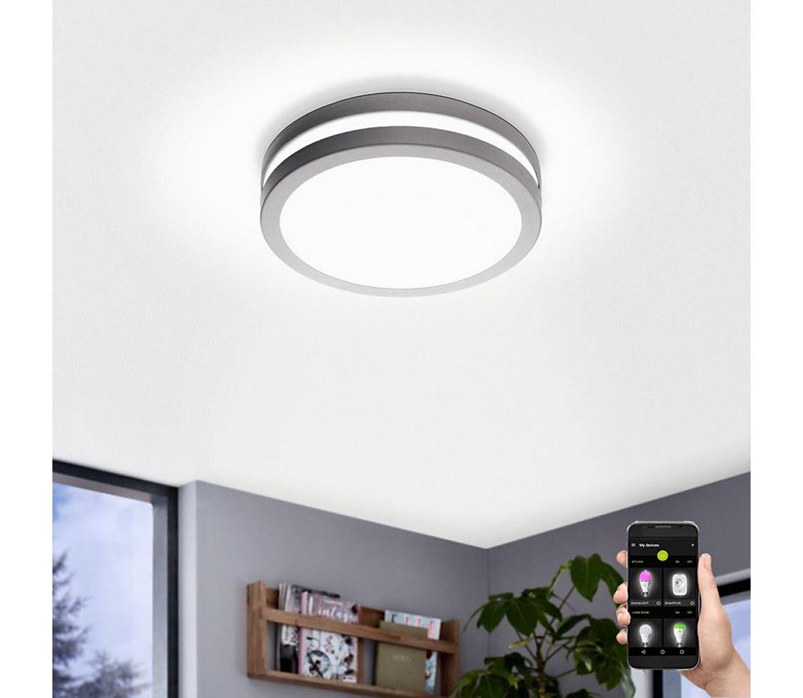 Eglo 97299 - LED stmievateľné kúpeľňové svietidlo LOCANA-C LED/14W strieborné IP44 97299