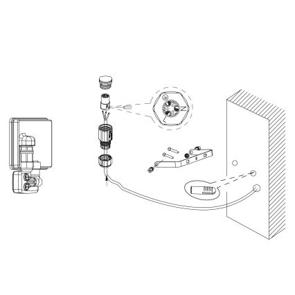 Eglo - LED Reflektor so senzorom LED/20W/230V