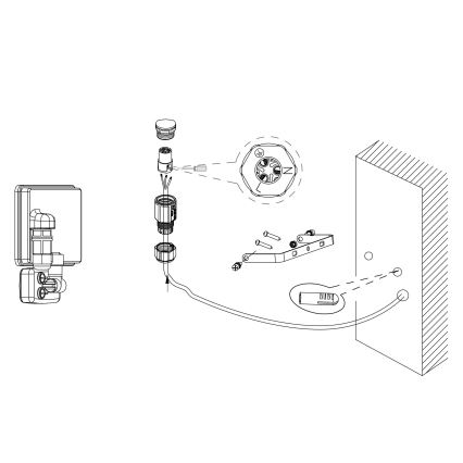 Eglo - LED Reflektor so senzorom LED/30W/230V