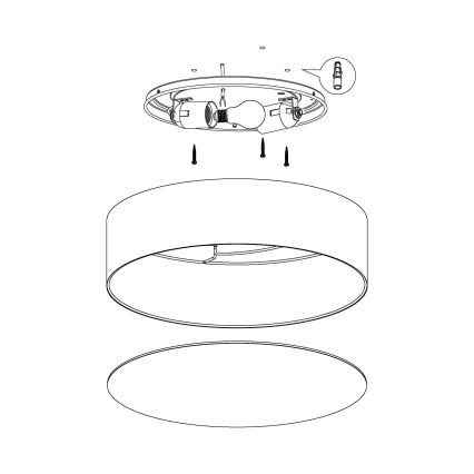 Eglo - Detské stropné svietidlo 2xE27/40W/230V