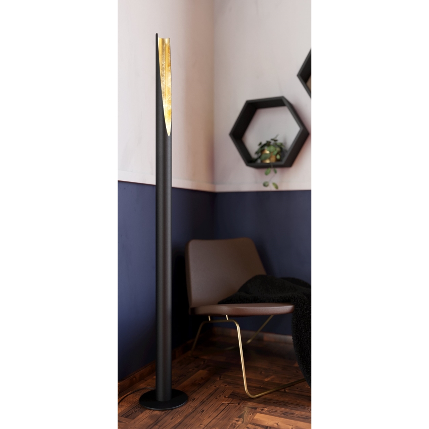 Eglo - LED Stojacia lampa 1xGU10/4,5W/230V čierna