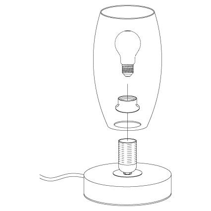 Eglo - Stolná lampa 1xE27/40W/230V