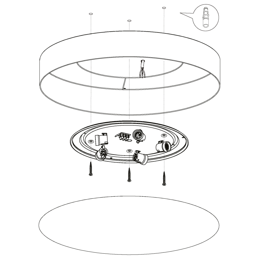 Eglo 97616 - Stropné svietidlo PASTERI 5xE27/60W/230V 76 cm