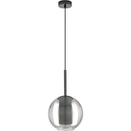 Eglo 97633 - Závesné svietidlo na lanku TINDARI 1xE27/60W/230V dýmovo čierna