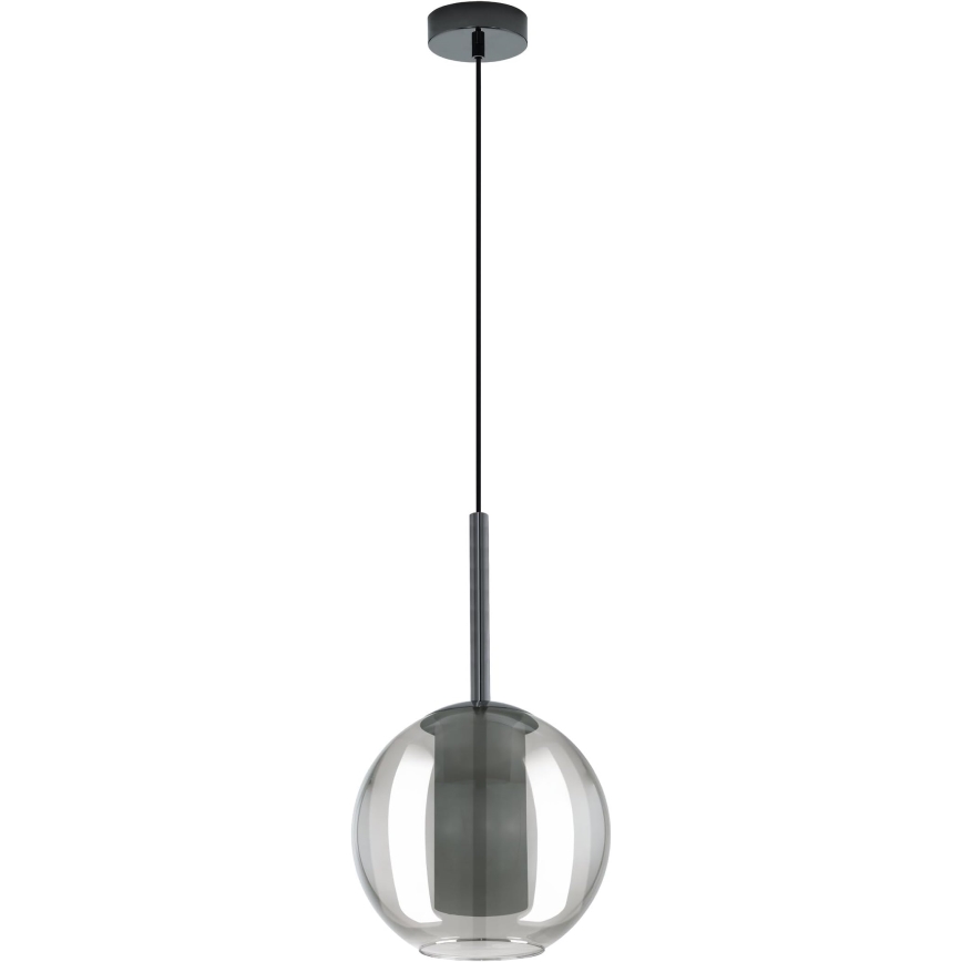 Eglo 97633 - Závesné svietidlo na lanku TINDARI 1xE27/60W/230V dýmovo čierna