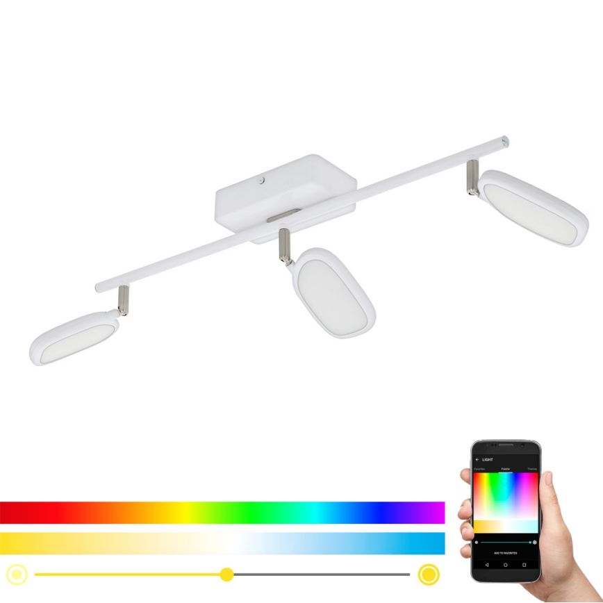 Eglo - LED RGB Bodové svietidlo PALOMBARE-C 3xLED/5W/230V