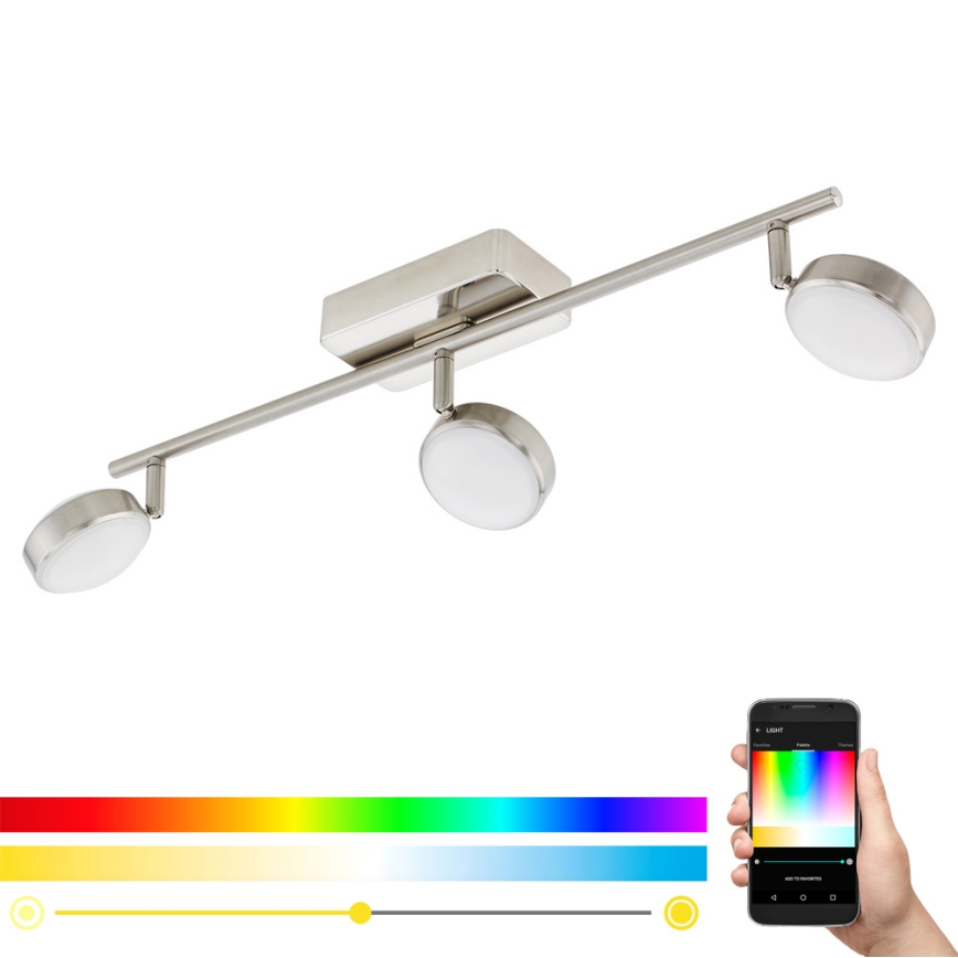 Eglo - LED RGB Bodové svietidlo CORROPOLI-C 3xLED/5W/230V