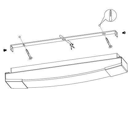 Eglo - LED Kúpeľňové zrkadlové svietidlo LED/16W/230V IP44