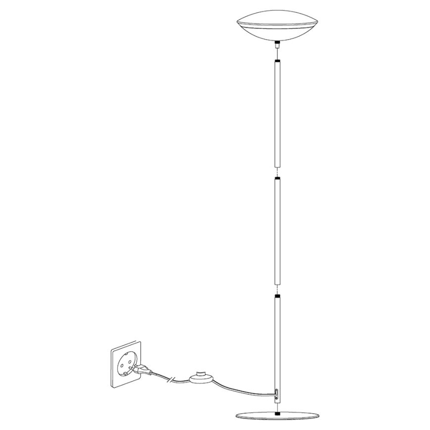 Eglo 97814 - LED RGB Stmievateľná stojacia lampa FRATTINA-C 1xLED/18W/230V