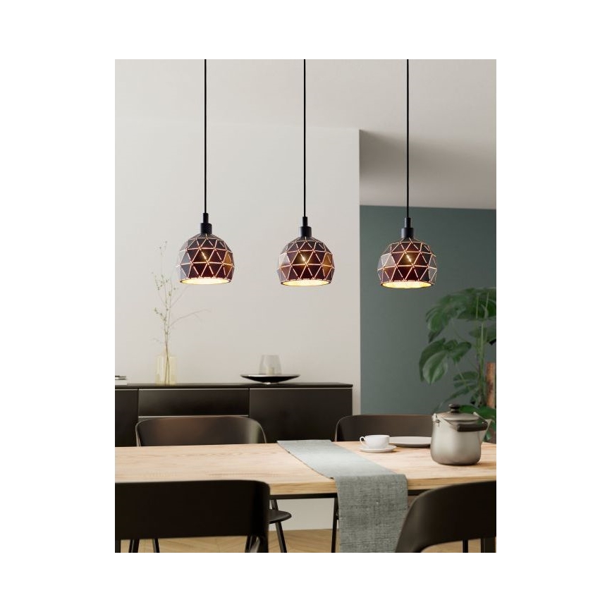 Eglo - Luster na lanku 3xE14/40W/230V