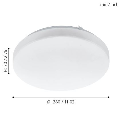 Eglo - LED Stropné svietidlo LED/11,5W/230V