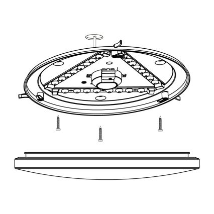 Eglo - LED Stropné svietidlo LED/14,6W/230V