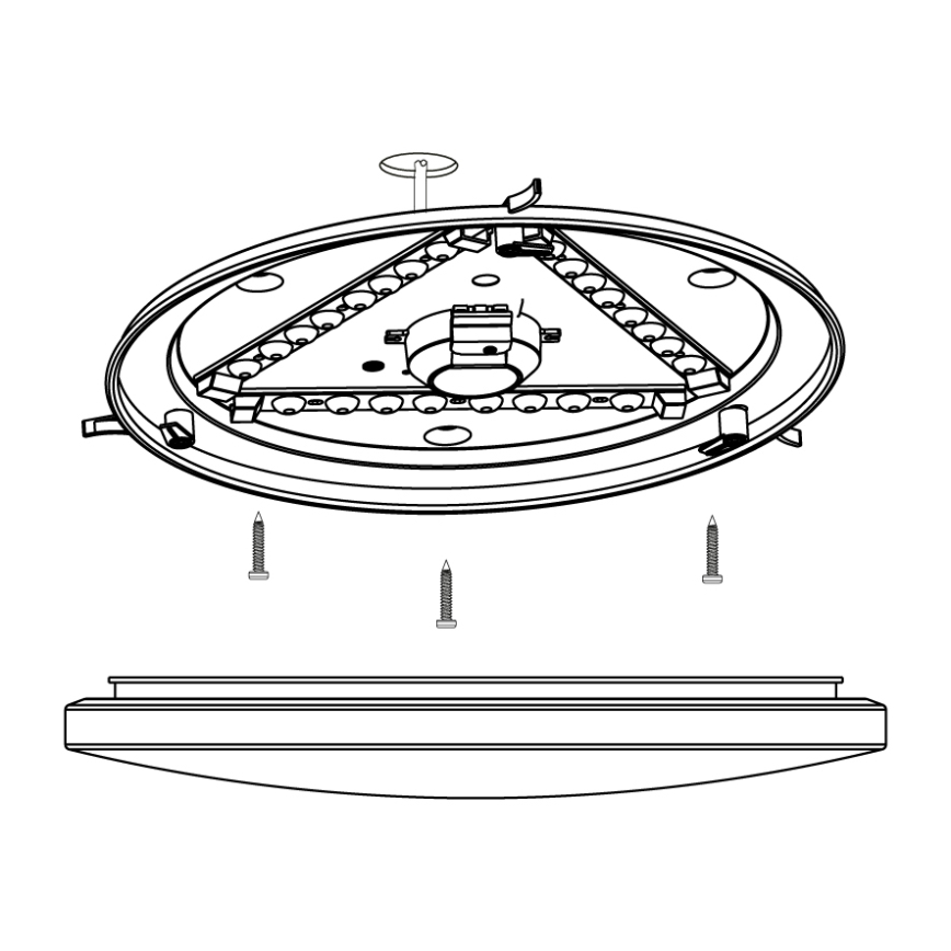 Eglo - LED Stropné svietidlo LED/14,6W/230V