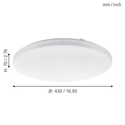 Eglo - LED Stropné svietidlo LED/33,5W/230V