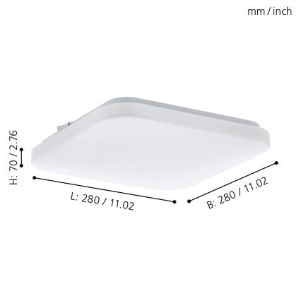 Eglo - LED Stropné svietidlo LED/11,5W/230V