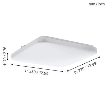 Eglo - LED Stropné svietidlo LED/14,6W/230V