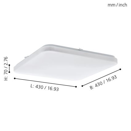 Eglo - LED Stropné svietidlo LED/33,5W/230V