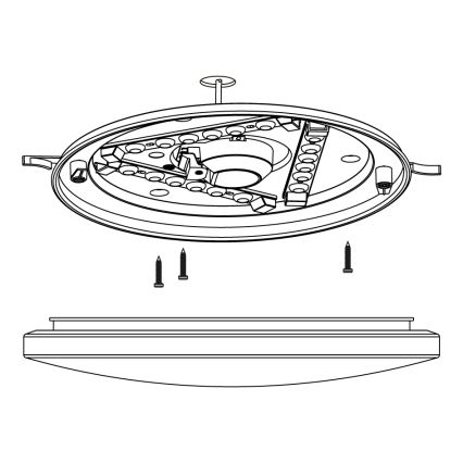 Eglo - LED Stropné svietidlo LED/11,5W/230V