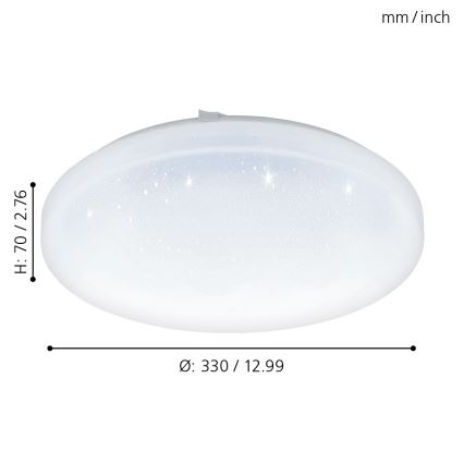 Eglo - LED Stropné svietidlo LED/17,3W/230V