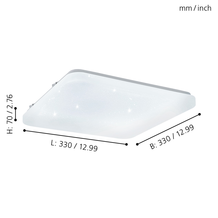 Eglo - LED Stropné svietidlo LED/17,3W/230V