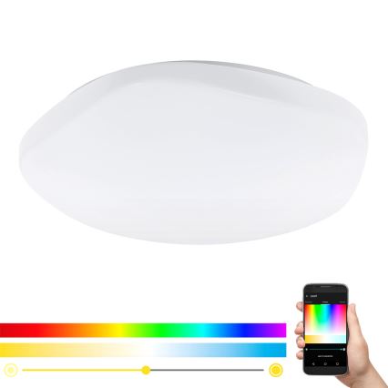 Eglo - LED RGB Stmievateľné stropné svietidlo TOTARI-C LED/34W/230V + diaľkové ovládanie