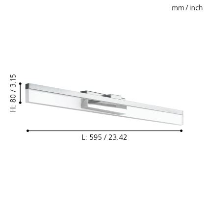 Eglo - LED Nástenné svietidlo LED/10W/230V