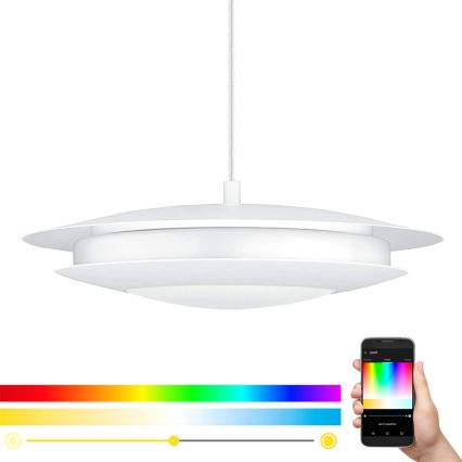 Eglo - LED RGB Stmievateľný luster na lanku MONEVA-C LED/18W/230V