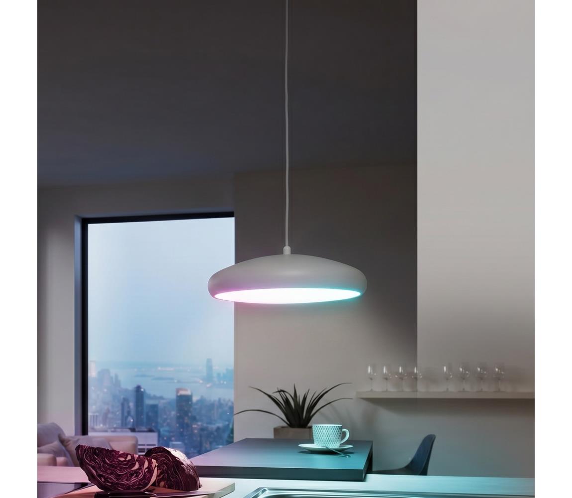 Eglo 98046 - LED RGB stmievateľný luster na lane RIODEVA-C LED/27W/230V 98046